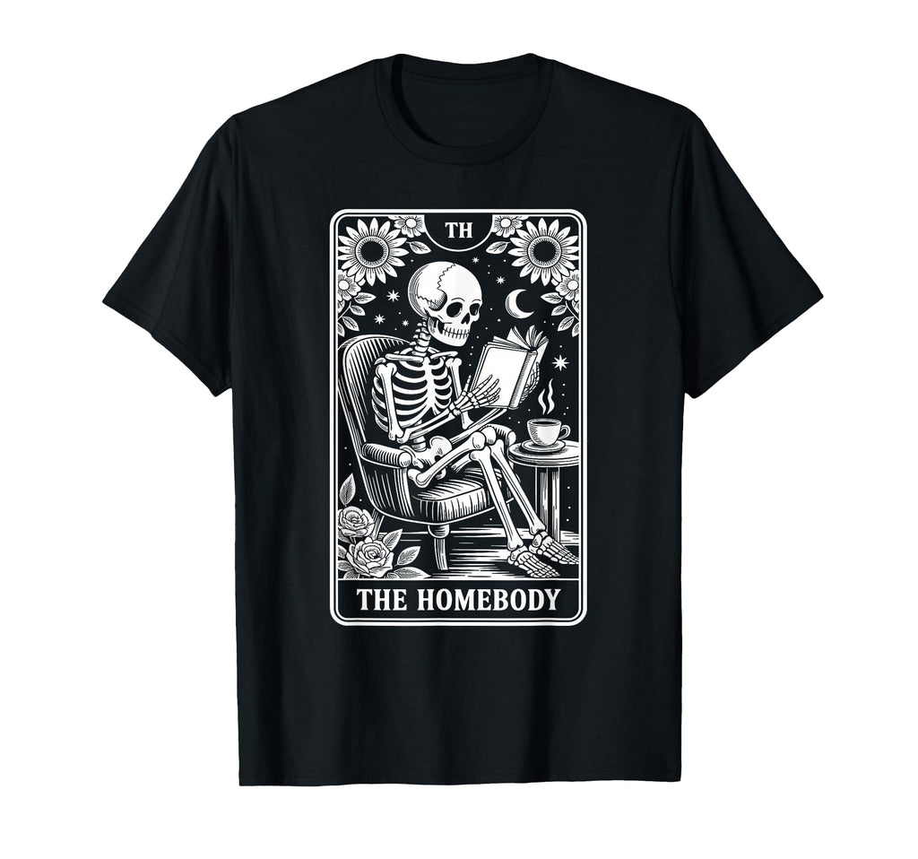 Homebody Tarot Indoorsy Antisocial T-Shirt - Novelty Apparel Unisex - T-Shirt, Sweatshirt, Hoodie