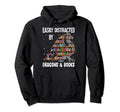 Funny Easily Distracted Dragons Hoodie - Casual Everyday Wear for Adults - T-Shirt, Sweatshirt, Hoodie