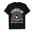 School Guidance Counselor Therapist T-Shirt - Aesthetic Graphic Men Women - T-Shirt, Sweatshirt, Hoodie