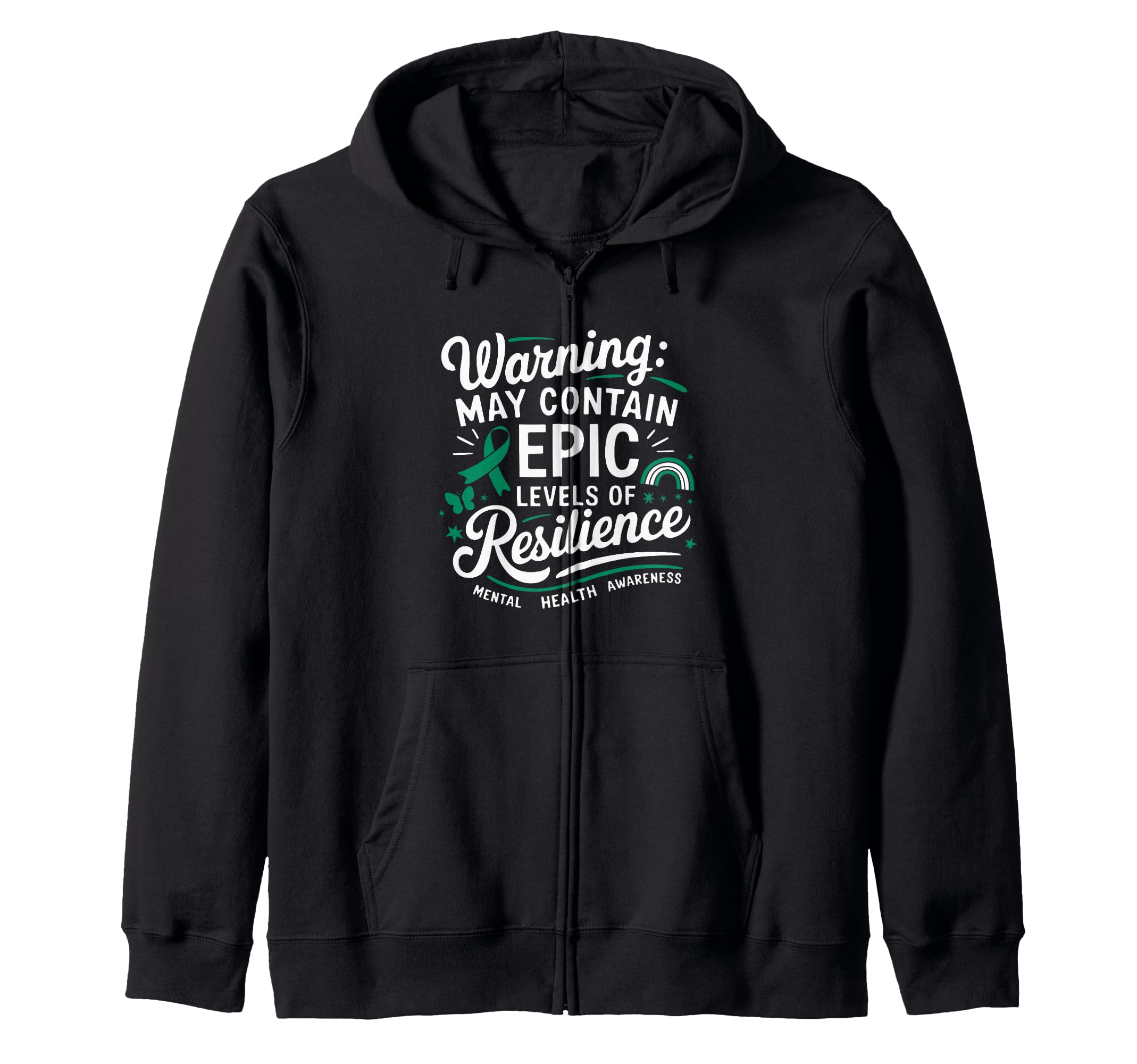 Mental Health Awareness Month Green T-Shirt - Unique Graphic for Adults - T-Shirt, Sweatshirt, Hoodie