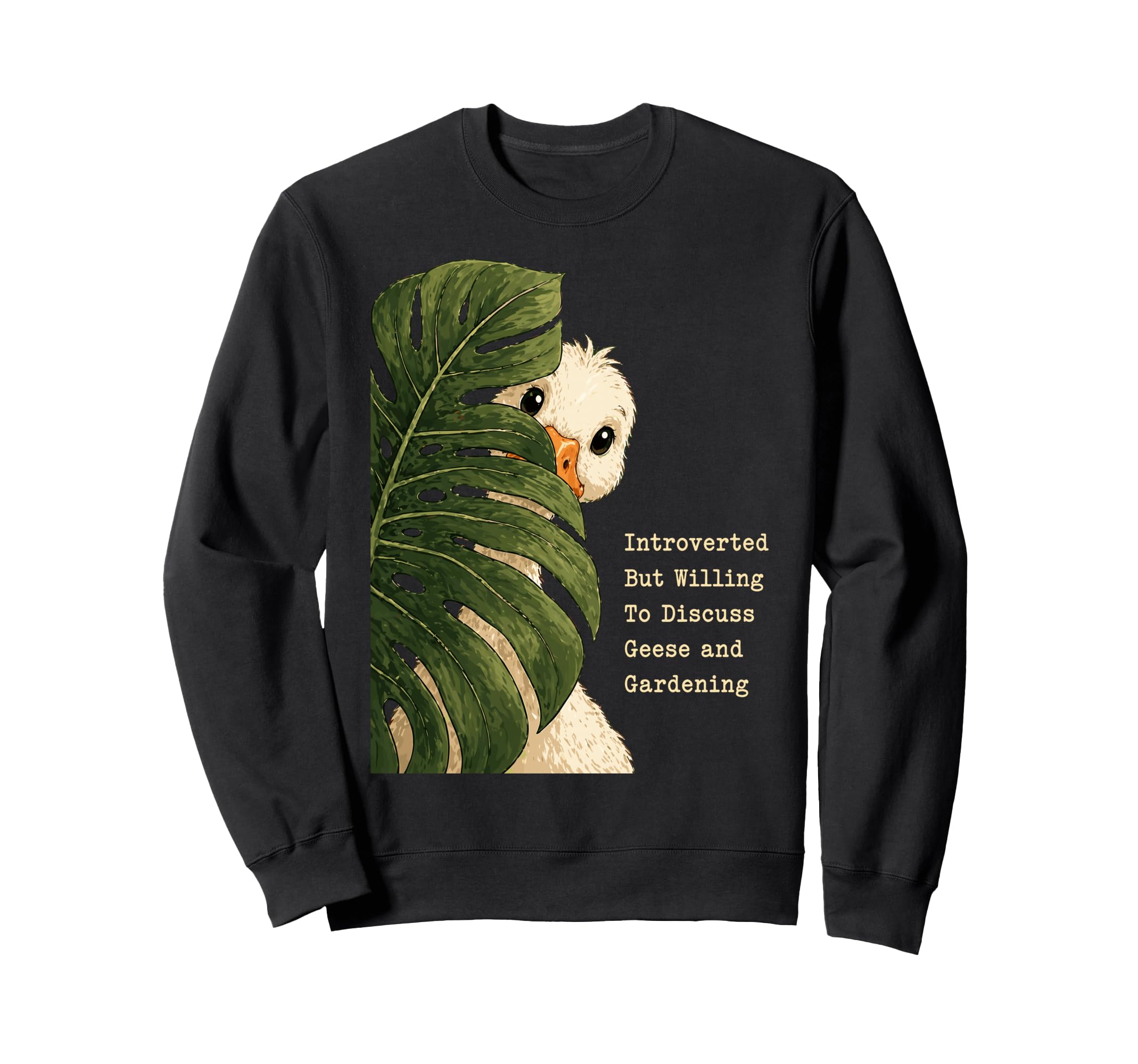 Funny Introverted Goose Sweatshirt - Casual Everyday Wear for Adults - T-Shirt, Sweatshirt, Hoodie