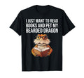 I Just Want To Read Books And Pet My T-Shirt - Custom Art Print Unisex - T-Shirt, Sweatshirt, Hoodie