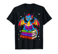 Dragon Reading Book Bookworm T-Shirt - Fun Novelty Design Men Women - T-Shirt, Sweatshirt, Hoodie