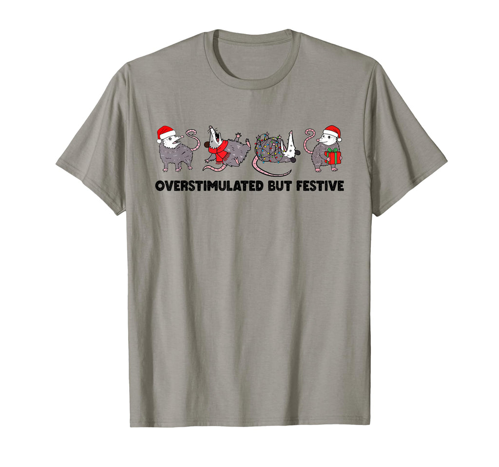 Autism Overstimulated Festive T-Shirt - Casual Everyday Wear Men Women - T-Shirt, Sweatshirt, Hoodie