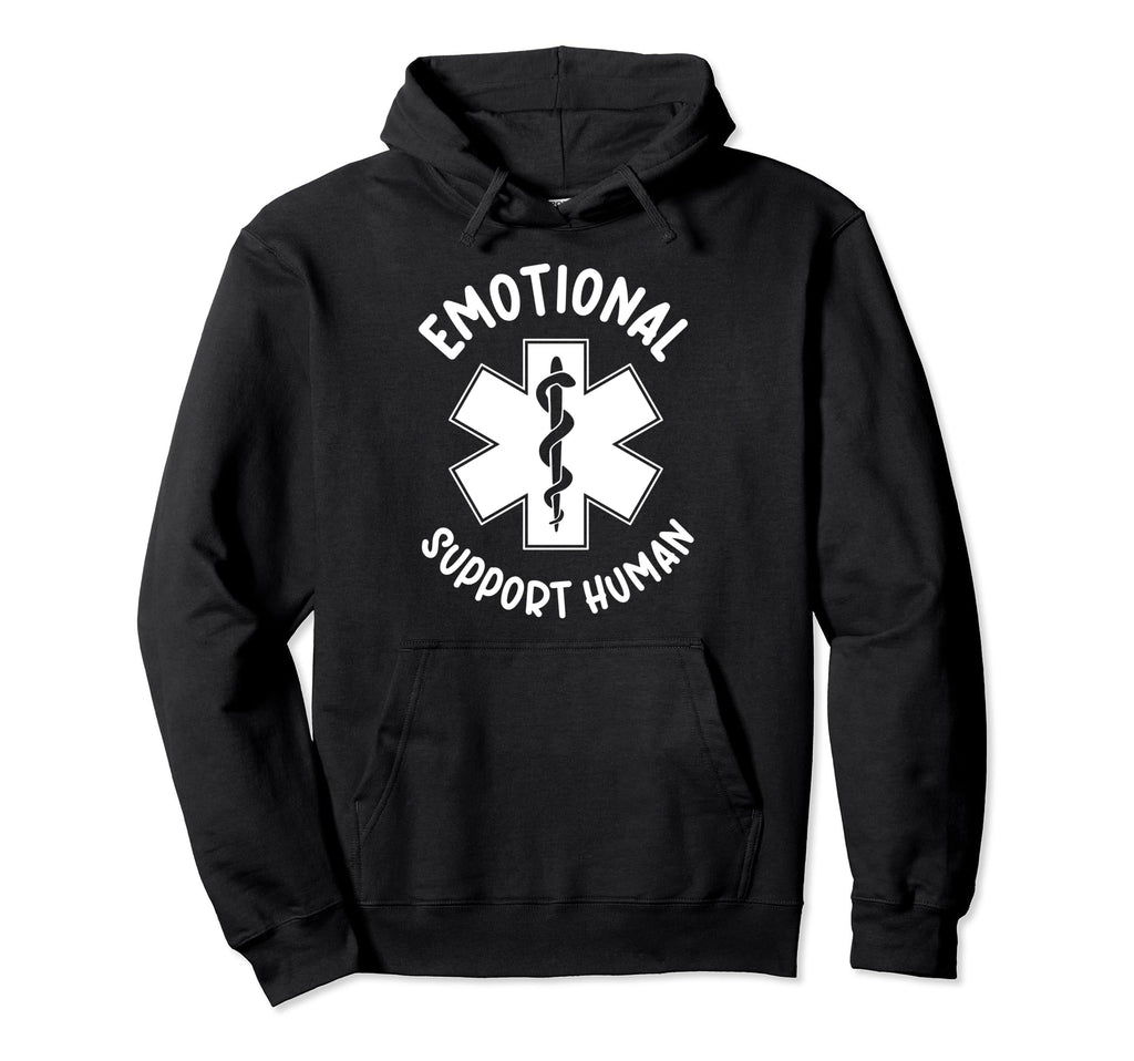 Funny Emotional Support Human Hoodie - Aesthetic Graphic Unisex - T-Shirt, Sweatshirt, Hoodie