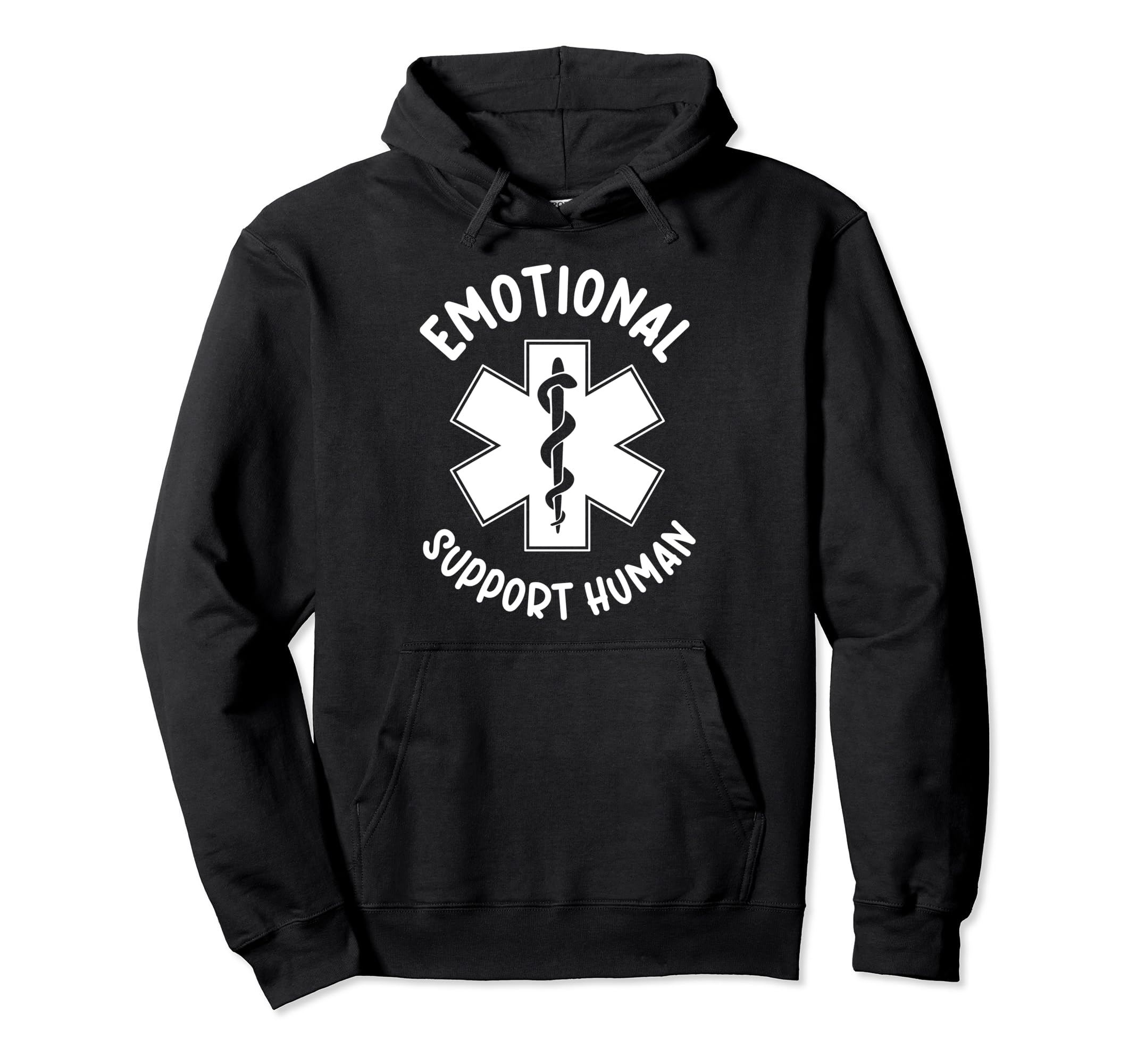 Funny Emotional Support Human Hoodie - Aesthetic Graphic Unisex - T-Shirt, Sweatshirt, Hoodie