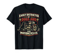 Motorcycle Biker Dog Easily Distracted T-Shirt - Graphic Print Men Women - T-Shirt, Sweatshirt, Hoodie