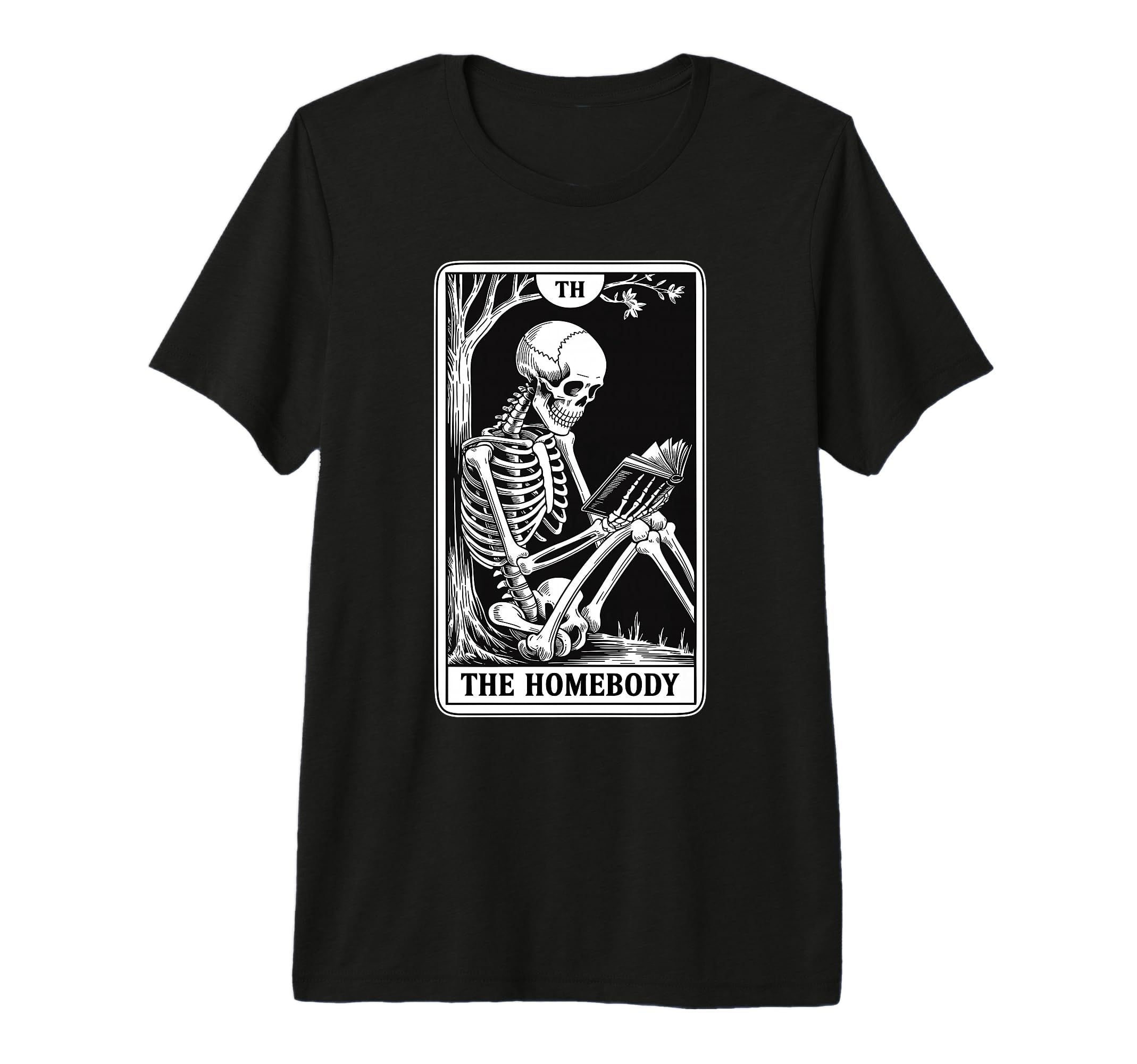 Homebody Tarot Card Indoorsy Skeleton T-Shirt - Streetwear Style Unisex - T-Shirt, Sweatshirt, Hoodie