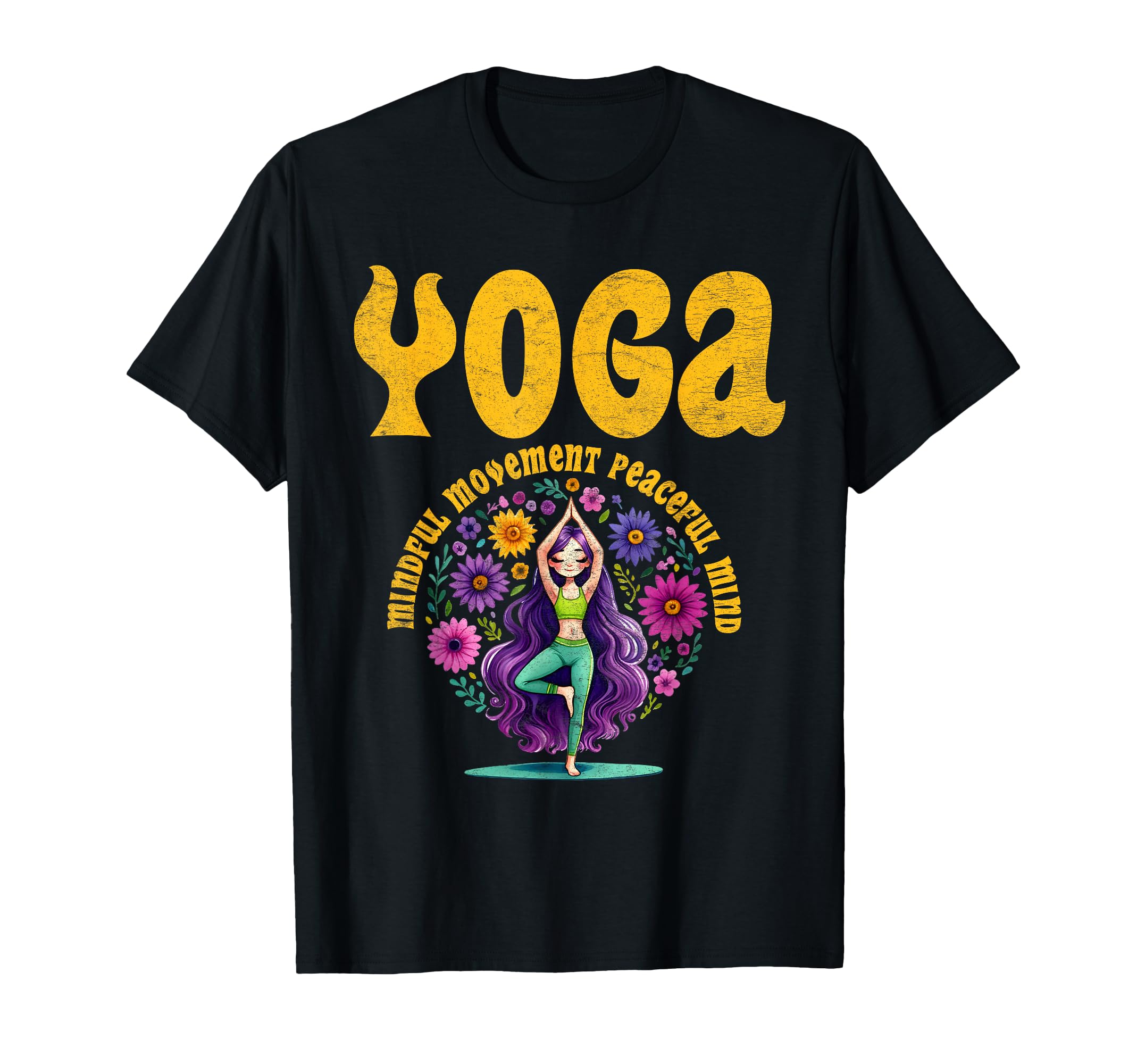 Yoga Outfit Mindful Movement Peaceful T-Shirt - Novelty Apparel Men Women - T-Shirt, Sweatshirt, Hoodie