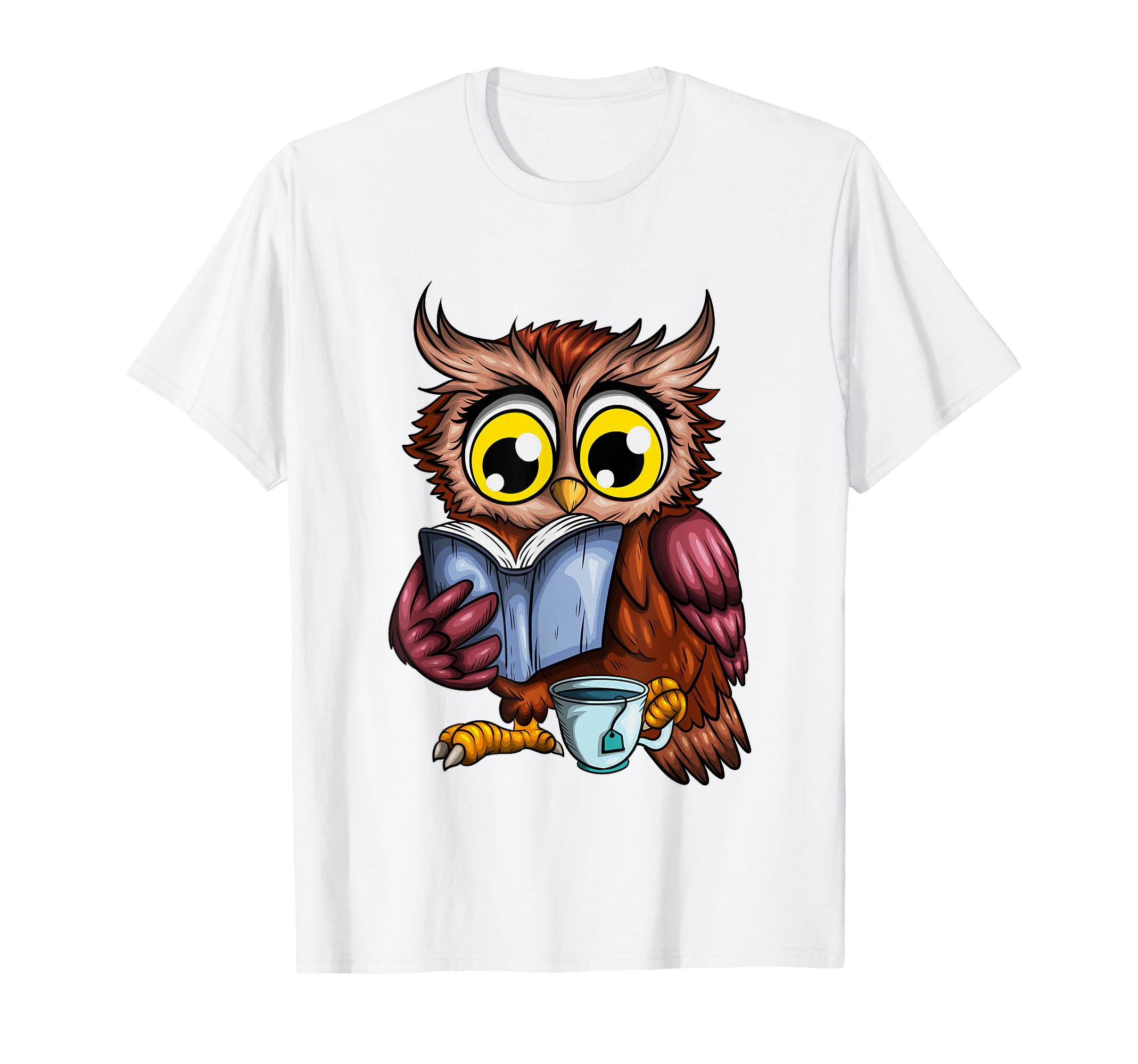 Owls Book Newspaper Crime Novel Hot T-Shirt - Novelty Apparel for Adults - T-Shirt, Sweatshirt, Hoodie