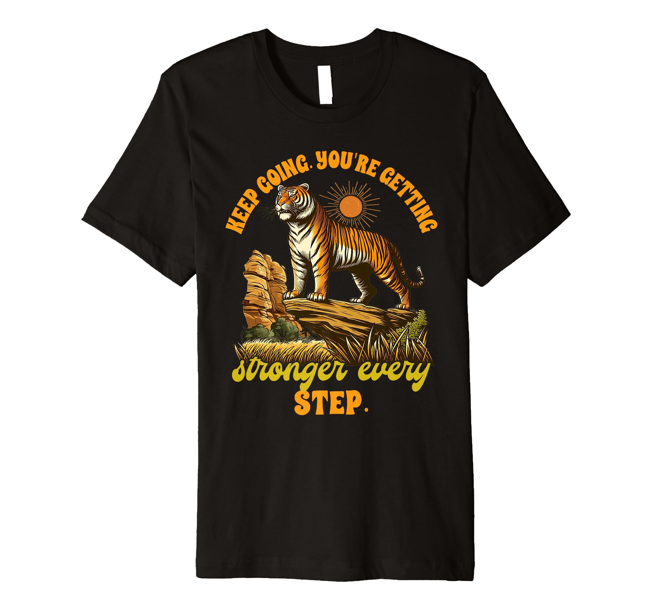 Tiger Lover Keeps Going Youre T-Shirt - Aesthetic Graphic for Adults - T-Shirt, Sweatshirt, Hoodie