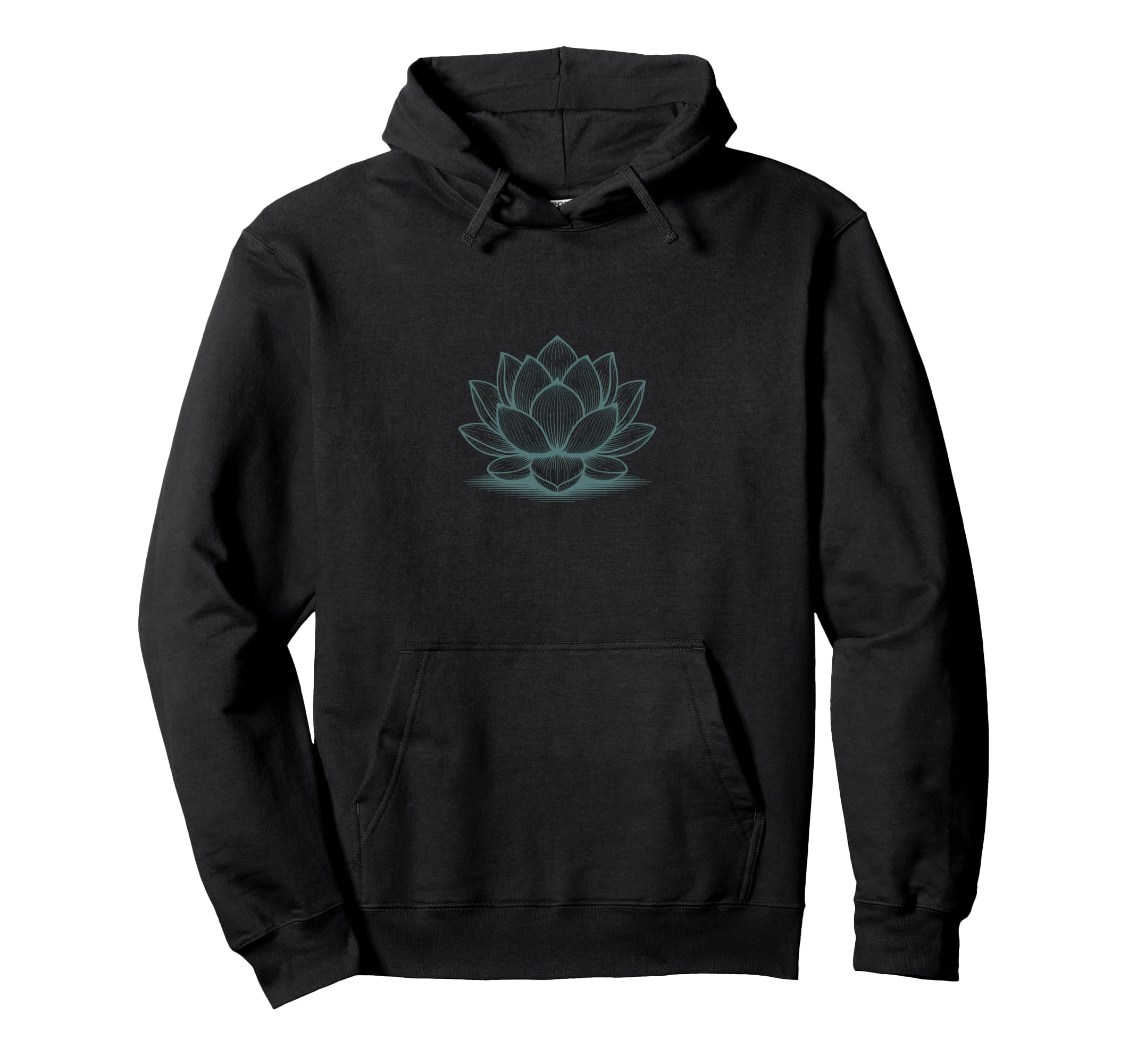 Floral Lotus Spiritual Yoga Meditation Hoodie - Unique Graphic Unisex - T-Shirt, Sweatshirt, Hoodie