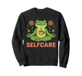 Selfcare Frog Meditating Sweatshirt - Fun Novelty Design for Adults - T-Shirt, Sweatshirt, Hoodie