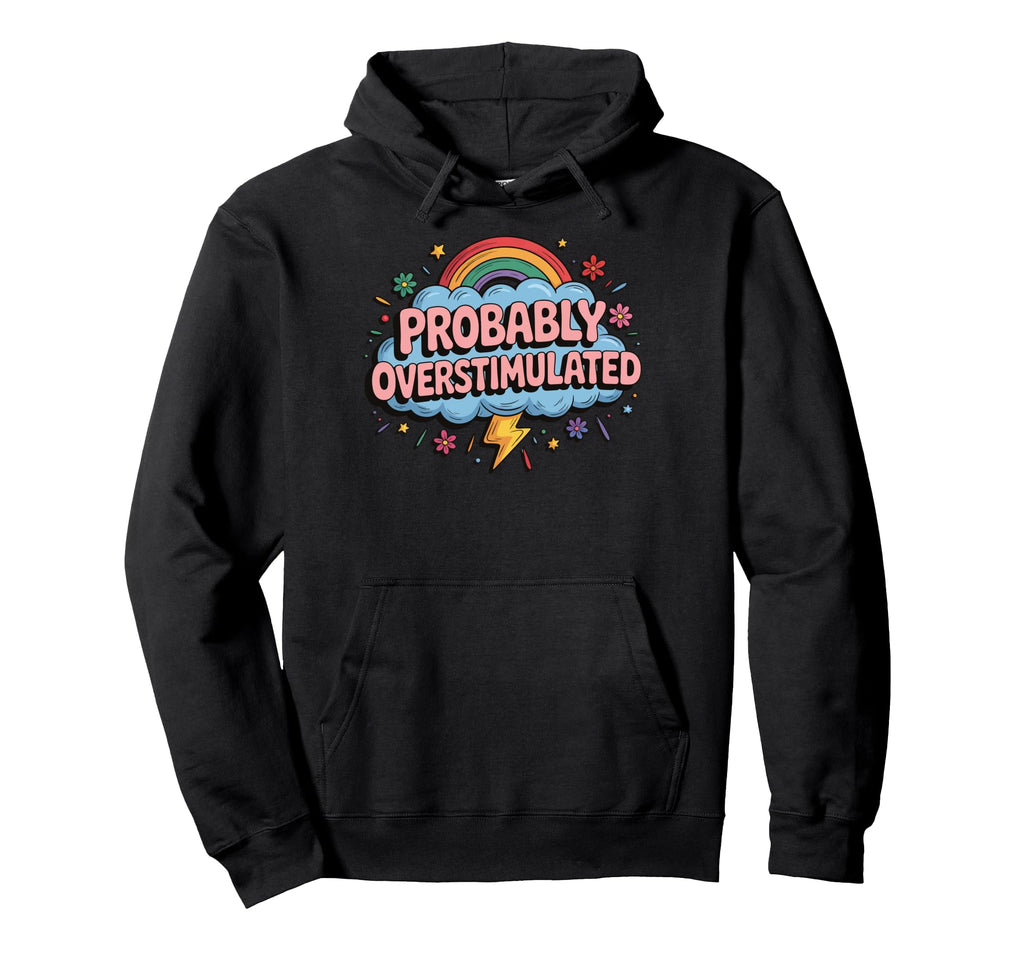 Anxiety Introvert Mental Health Hoodie - Minimalist Print for Adults - T-Shirt, Sweatshirt, Hoodie