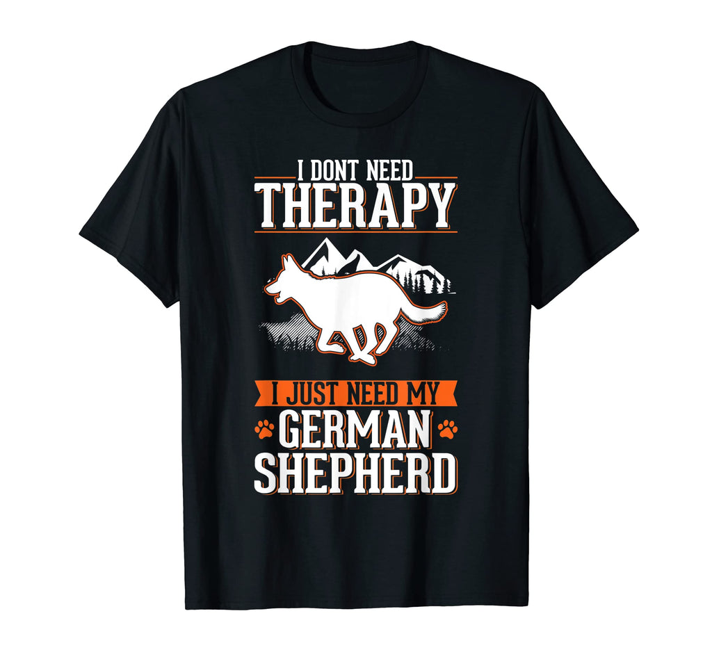 German Shepherd Dog Therapy T-Shirt - Minimalist Print Unisex - T-Shirt, Sweatshirt, Hoodie