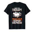 German Shepherd Dog Therapy T-Shirt - Minimalist Print Unisex - T-Shirt, Sweatshirt, Hoodie