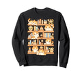 Kawaii Bookshelf Cat Readers Bookworms Sweatshirt - Novelty Apparel Unisex - T-Shirt, Sweatshirt, Hoodie
