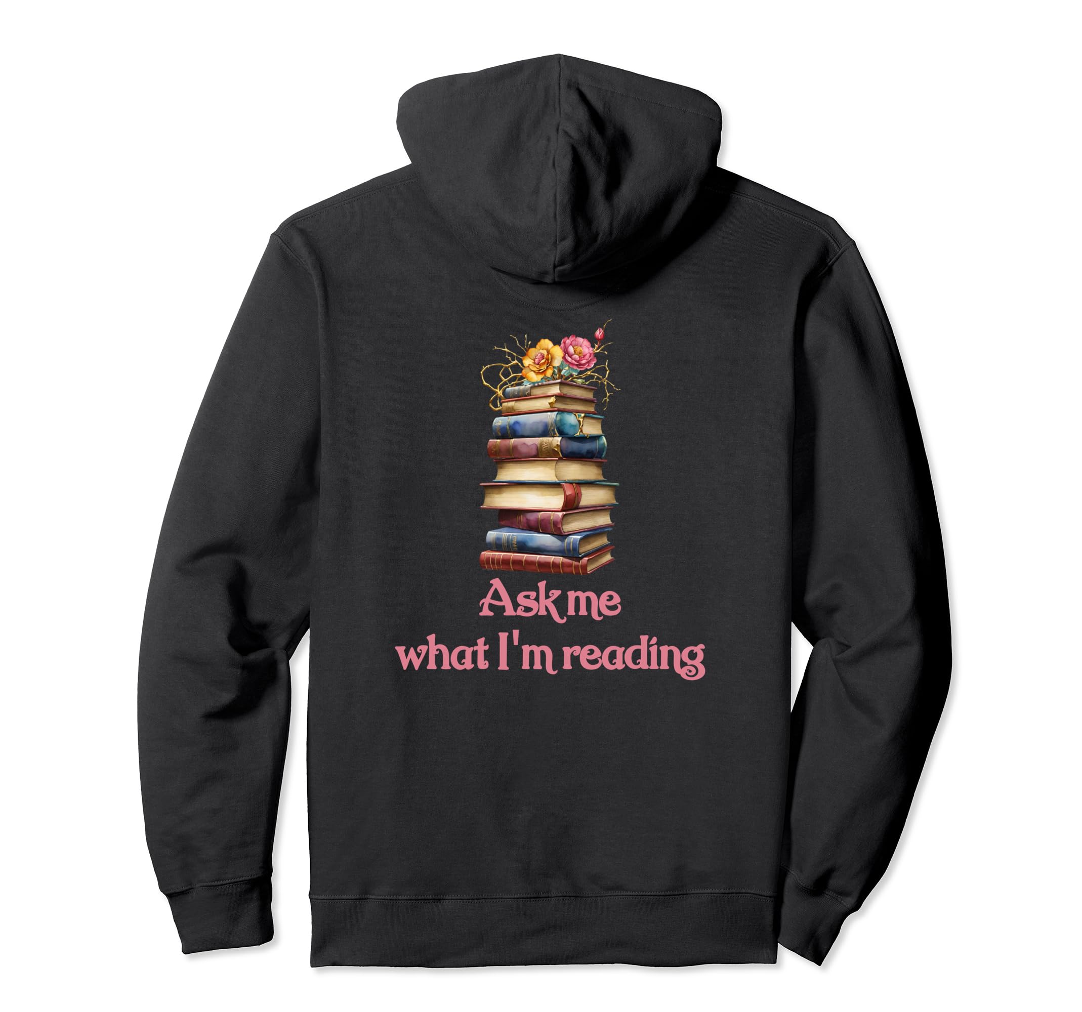 Book Worm Book Stack Reading Addict Hoodie - Unique Graphic for Adults - T-Shirt, Sweatshirt, Hoodie