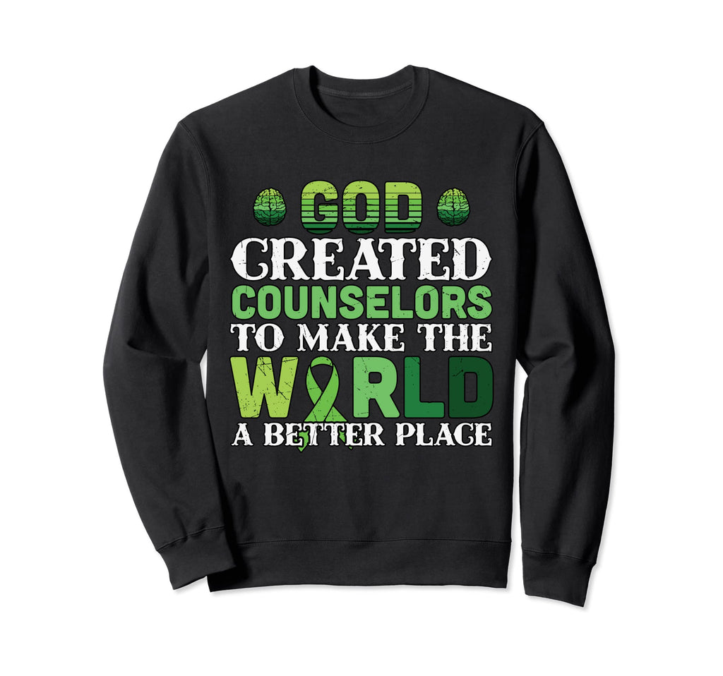 God Created Counselors Depression Sweatshirt - Custom Art Print Men Women - T-Shirt, Sweatshirt, Hoodie