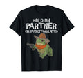 Cowboy Frog Hold Partner Im Overstimulated T-Shirt - Novelty Apparel Unisex - T-Shirt, Sweatshirt, Hoodie