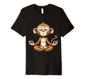 Meditation Monkey Yoga Pose Relaxing T-Shirt - Aesthetic Graphic Unisex - T-Shirt, Sweatshirt, Hoodie