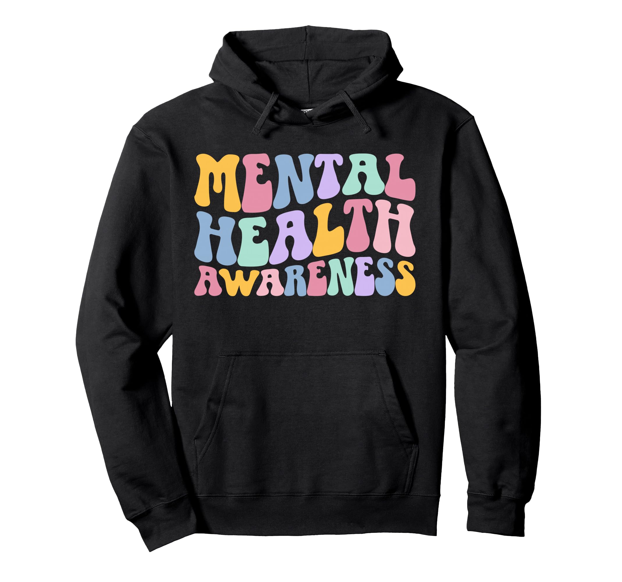 Groovy Mental Health Awareness Mental Hoodie - Unique Graphic for Adults - T-Shirt, Sweatshirt, Hoodie