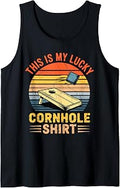 This is My Lucky Cornhole Tank Top Unisex T-shirt, Sweatshirt, Hoodie, Long Sleeve Tee - T-Shirt, Sweatshirt, Hoodie