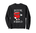 Book Nerd Nerd Tape Glasses Sweatshirt - Unique Graphic Unisex - T-Shirt, Sweatshirt, Hoodie