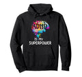 Adhd Is My Superpower Colorful Brain Hoodie - Novelty Apparel Men Women - T-Shirt, Sweatshirt, Hoodie