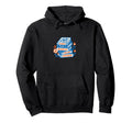 Floral Book Stack Autumn Reader Cozy Hoodie - Minimalist Print Men Women - T-Shirt, Sweatshirt, Hoodie