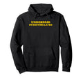Underpaid Overstimulated Funny Gag Gift Hoodie - Graphic Print for Adults - T-Shirt, Sweatshirt, Hoodie