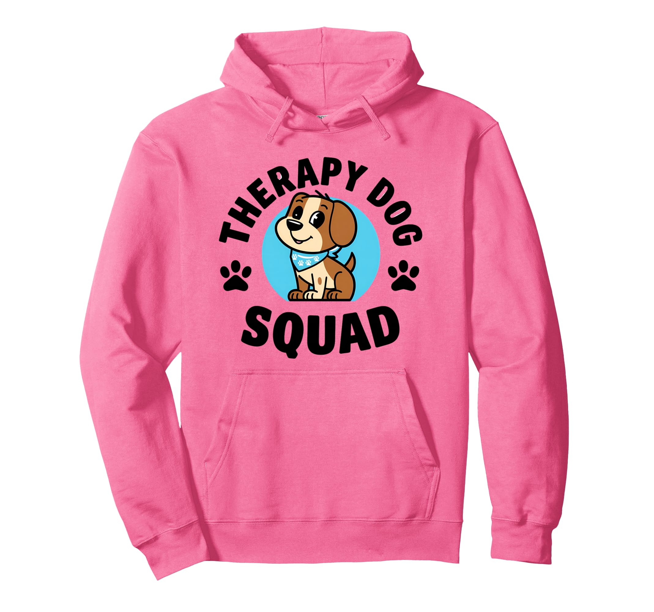Therapy Dog Squad Team Handler Hoodie - Trendy Graphic Unisex - T-Shirt, Sweatshirt, Hoodie