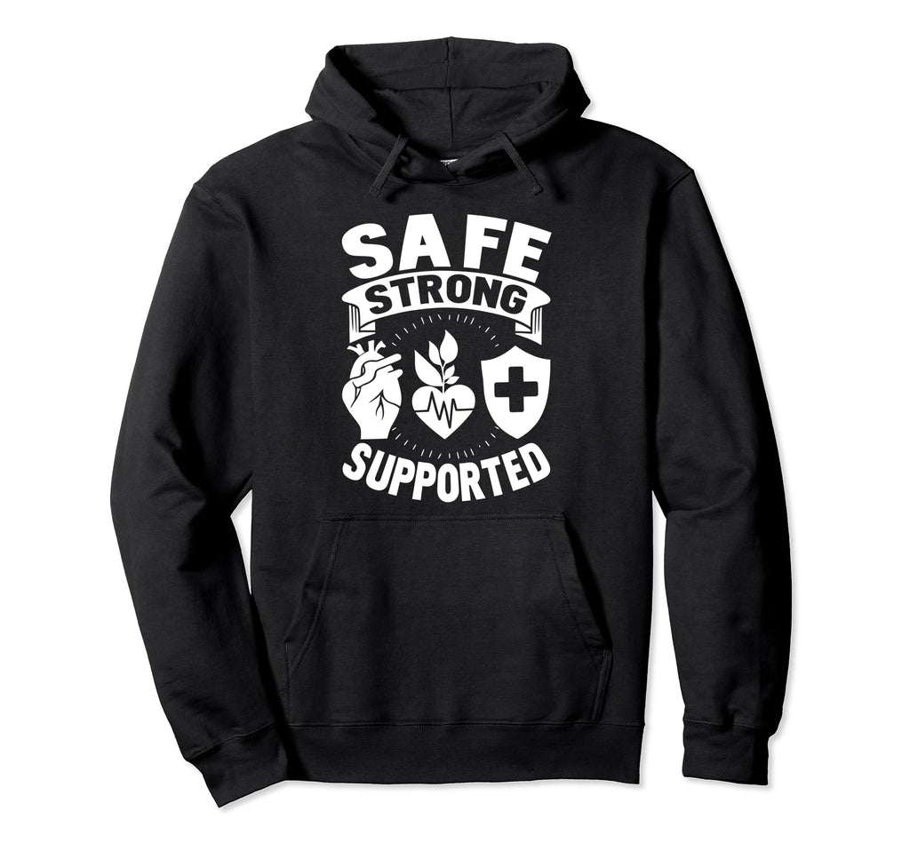 Mental Wellness Advocate Supporting Hoodie - Aesthetic Graphic for Adults - T-Shirt, Sweatshirt, Hoodie
