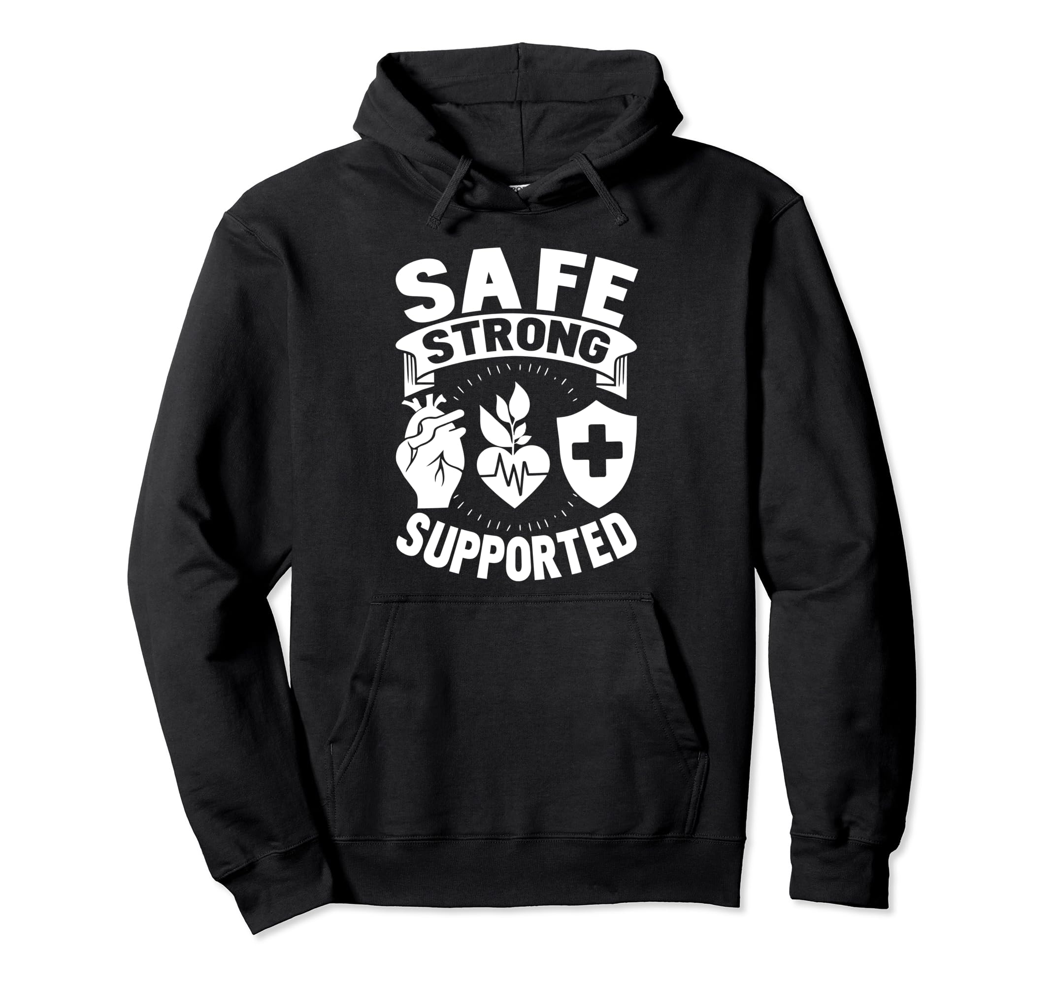 Mental Wellness Advocate Supporting Hoodie - Aesthetic Graphic for Adults - T-Shirt, Sweatshirt, Hoodie