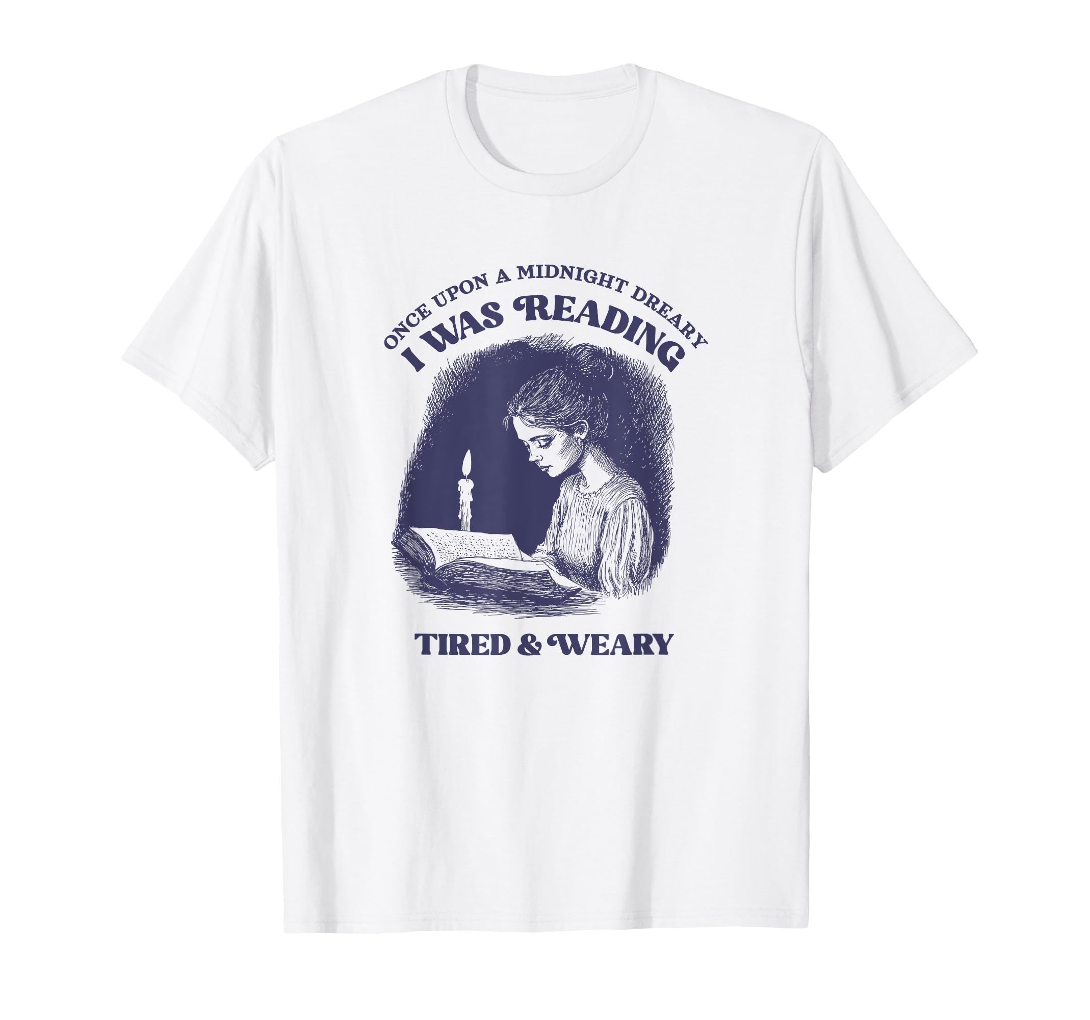 Funny Edgar Allan Poe Raven Bookish T-Shirt - Aesthetic Graphic for Adults - T-Shirt, Sweatshirt, Hoodie
