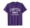 Compton California Ca Established Sports T-Shirt - Graphic Print for Adults - T-Shirt, Sweatshirt, Hoodie