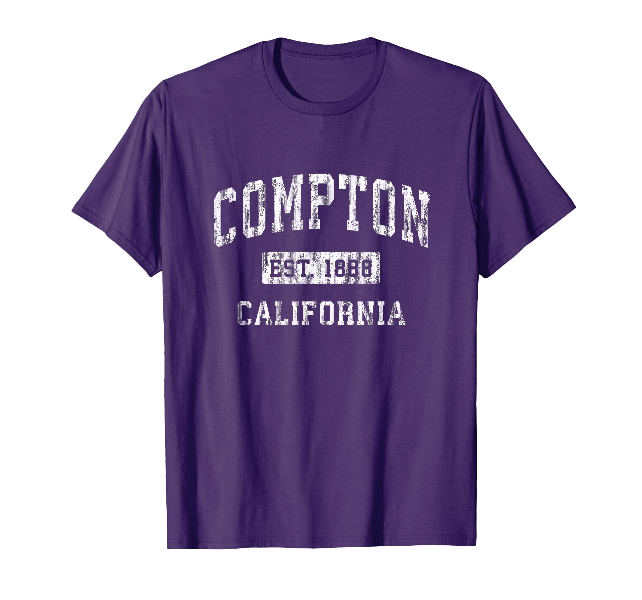 Compton California Ca Established Sports T-Shirt - Graphic Print for Adults - T-Shirt, Sweatshirt, Hoodie