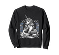 Unicorn Librarian Library Book Sweatshirt - Custom Art Print Men Women - T-Shirt, Sweatshirt, Hoodie