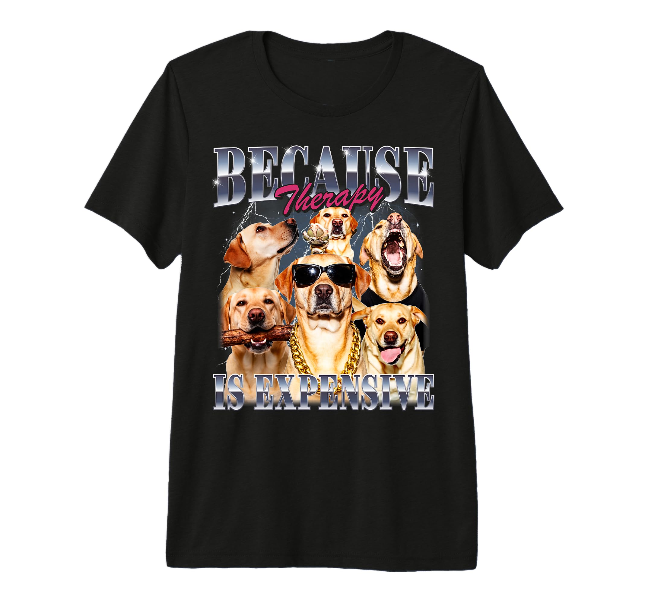 Golden Labrador 90S Yellow Lab Mom Dad Dog T-Shirt - Unique Graphic Unisex - T-Shirt, Sweatshirt, Hoodie