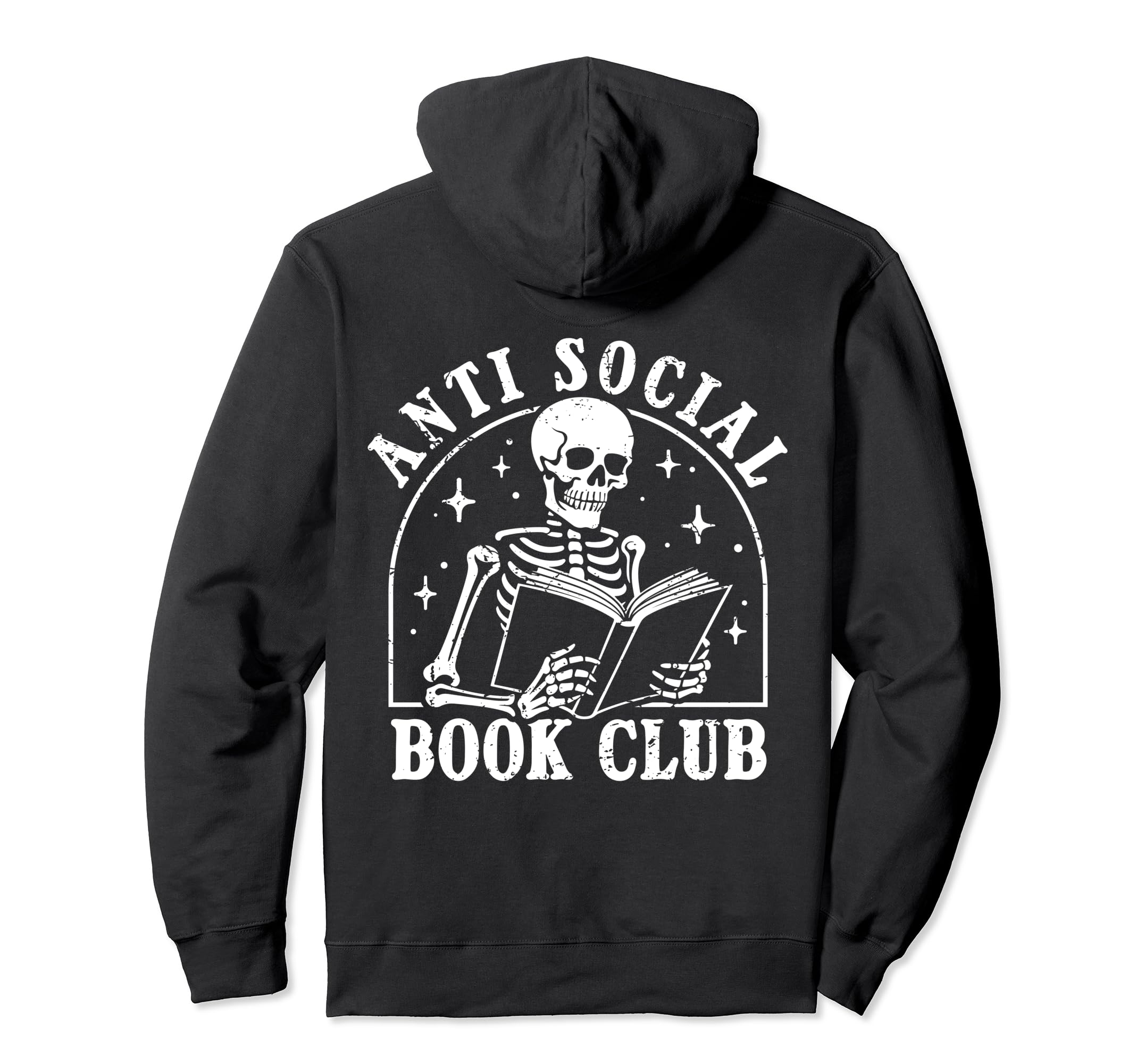 Anti Social Book Club Books Reading Hoodie - Trendy Graphic Men Women - T-Shirt, Sweatshirt, Hoodie