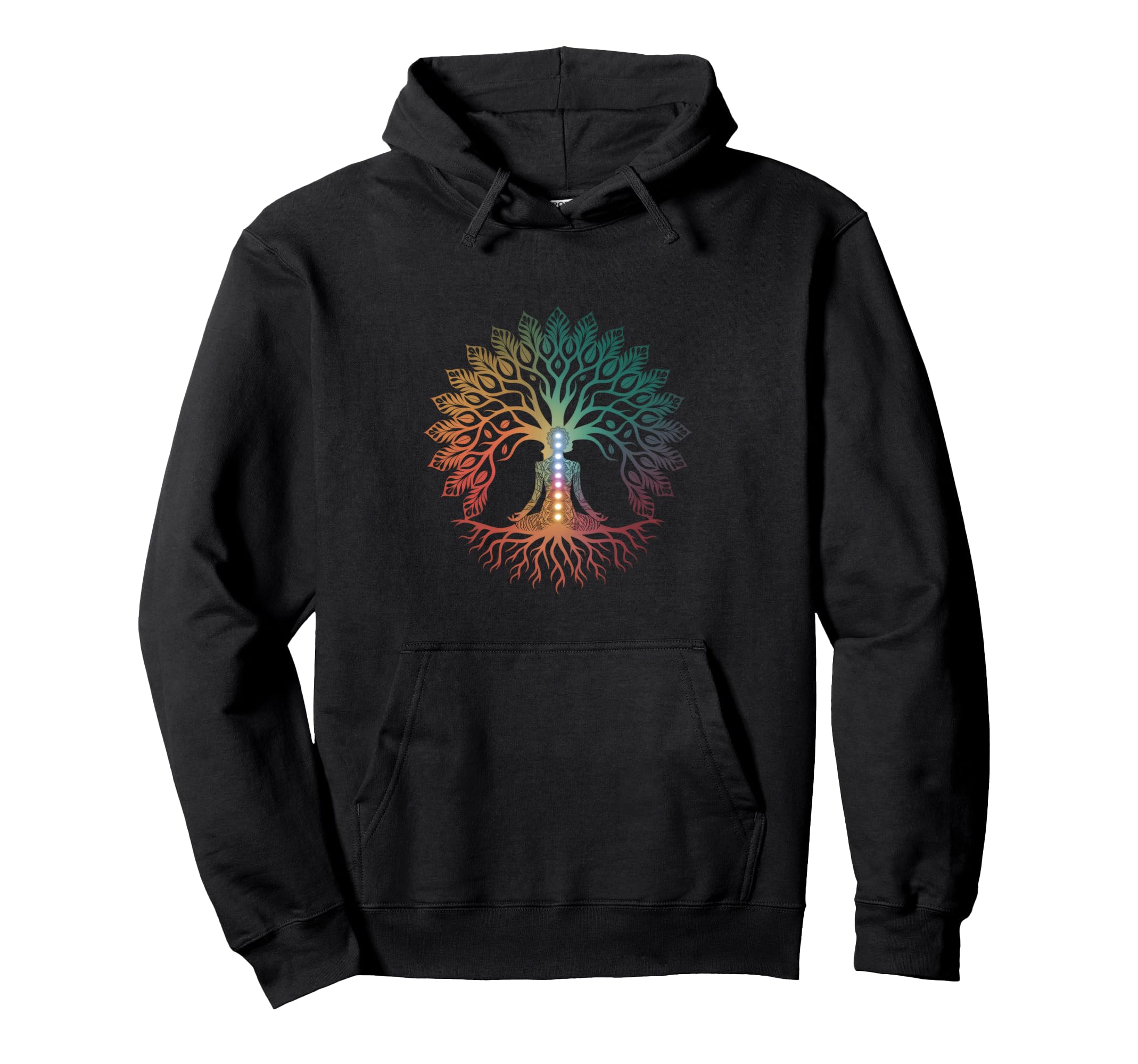 Tree Life Yoga Chakra Spiritual Hoodie - Custom Art Print for Adults - T-Shirt, Sweatshirt, Hoodie