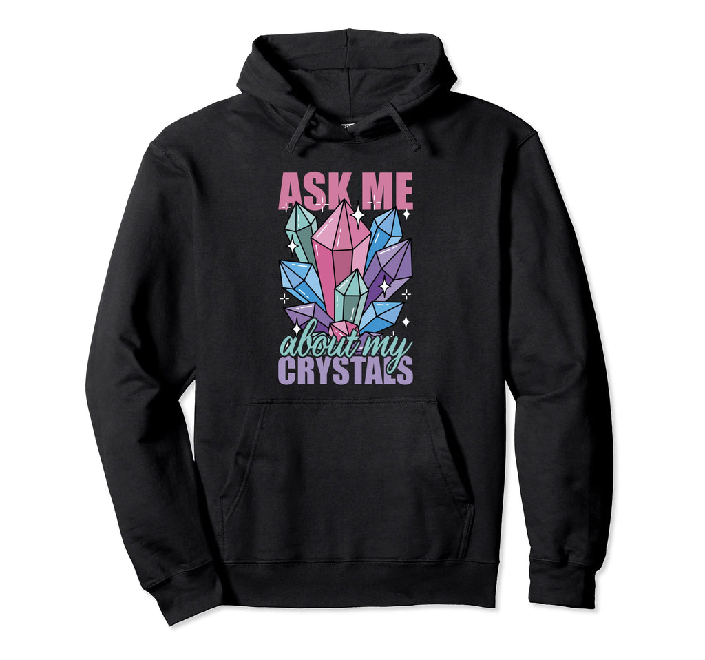 Healing Chakra Crystals Reiki Hoodie - Custom Art Print Men Women - T-Shirt, Sweatshirt, Hoodie