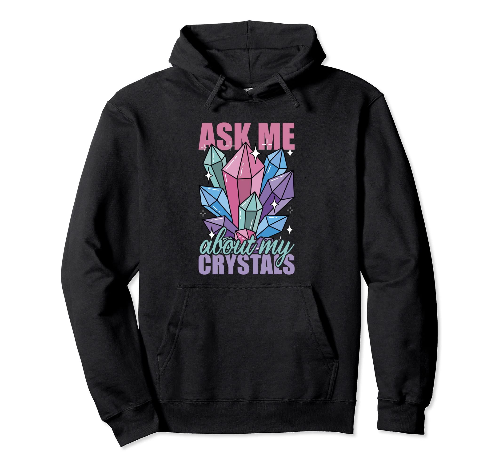 Healing Chakra Crystals Reiki Hoodie - Custom Art Print Men Women - T-Shirt, Sweatshirt, Hoodie
