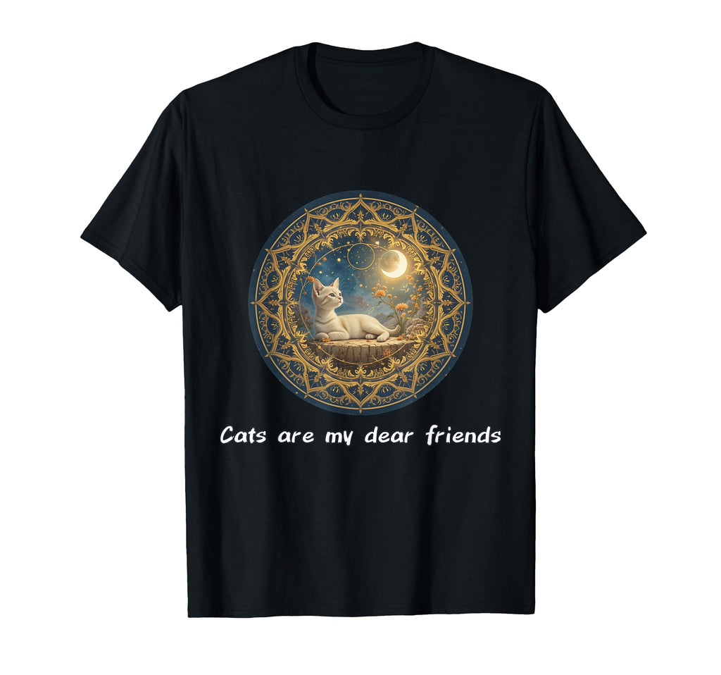 Cats Are My Best Friends Sacred T-Shirt - Fun Novelty Design for Adults - T-Shirt, Sweatshirt, Hoodie