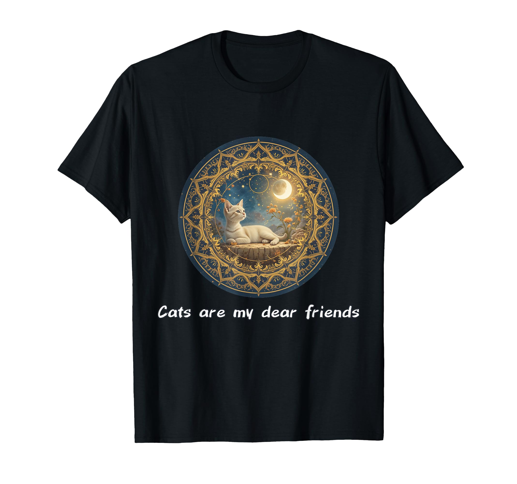 Cats Are My Best Friends Sacred T-Shirt - Fun Novelty Design for Adults - T-Shirt, Sweatshirt, Hoodie