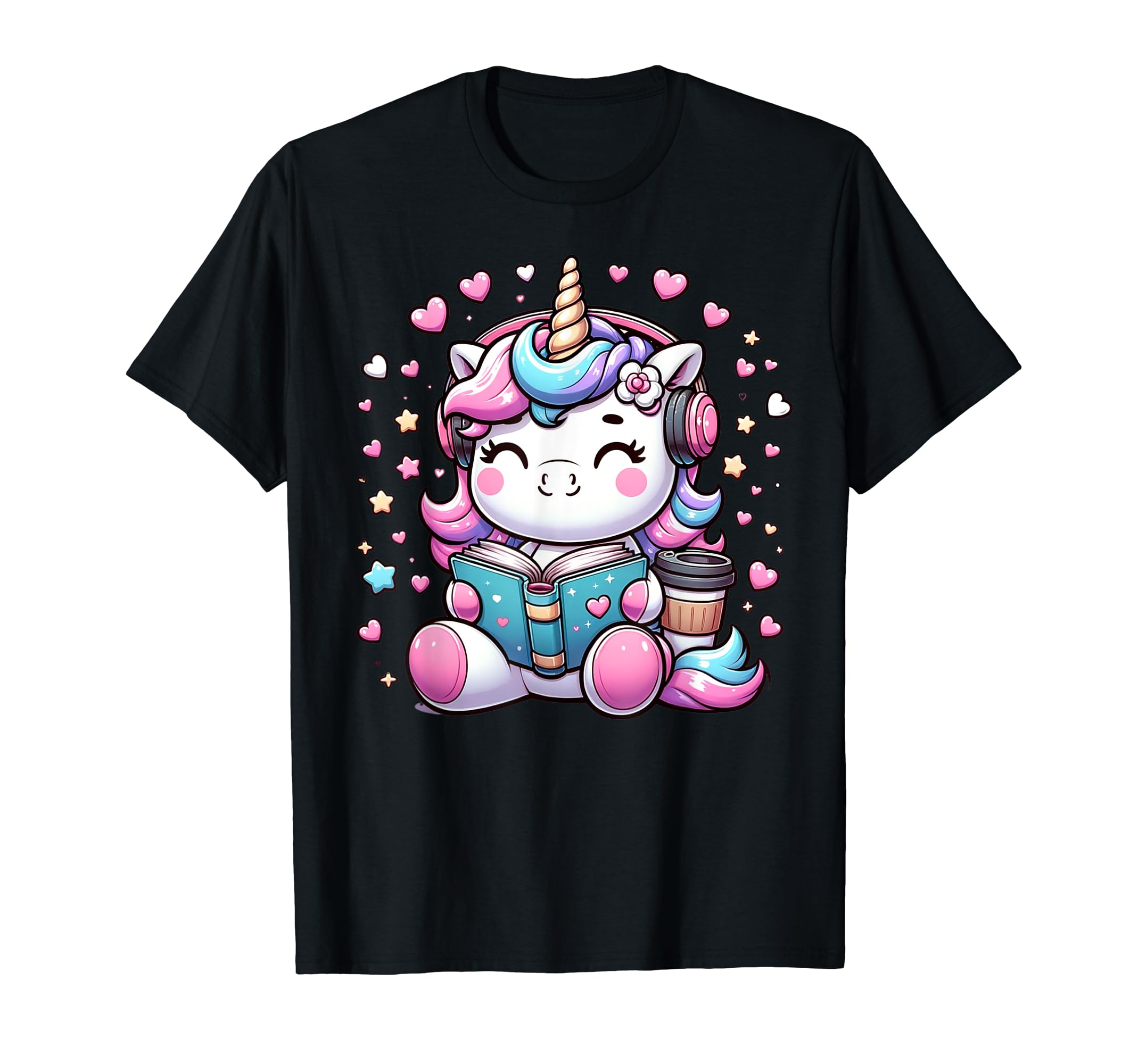 Funny Anime Kawaii Rainbow Unicorn T-Shirt - Unique Graphic Men Women - T-Shirt, Sweatshirt, Hoodie