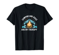Camping And Dogs Are My Therapy Product T-Shirt - Novelty Apparel Unisex - T-Shirt, Sweatshirt, Hoodie