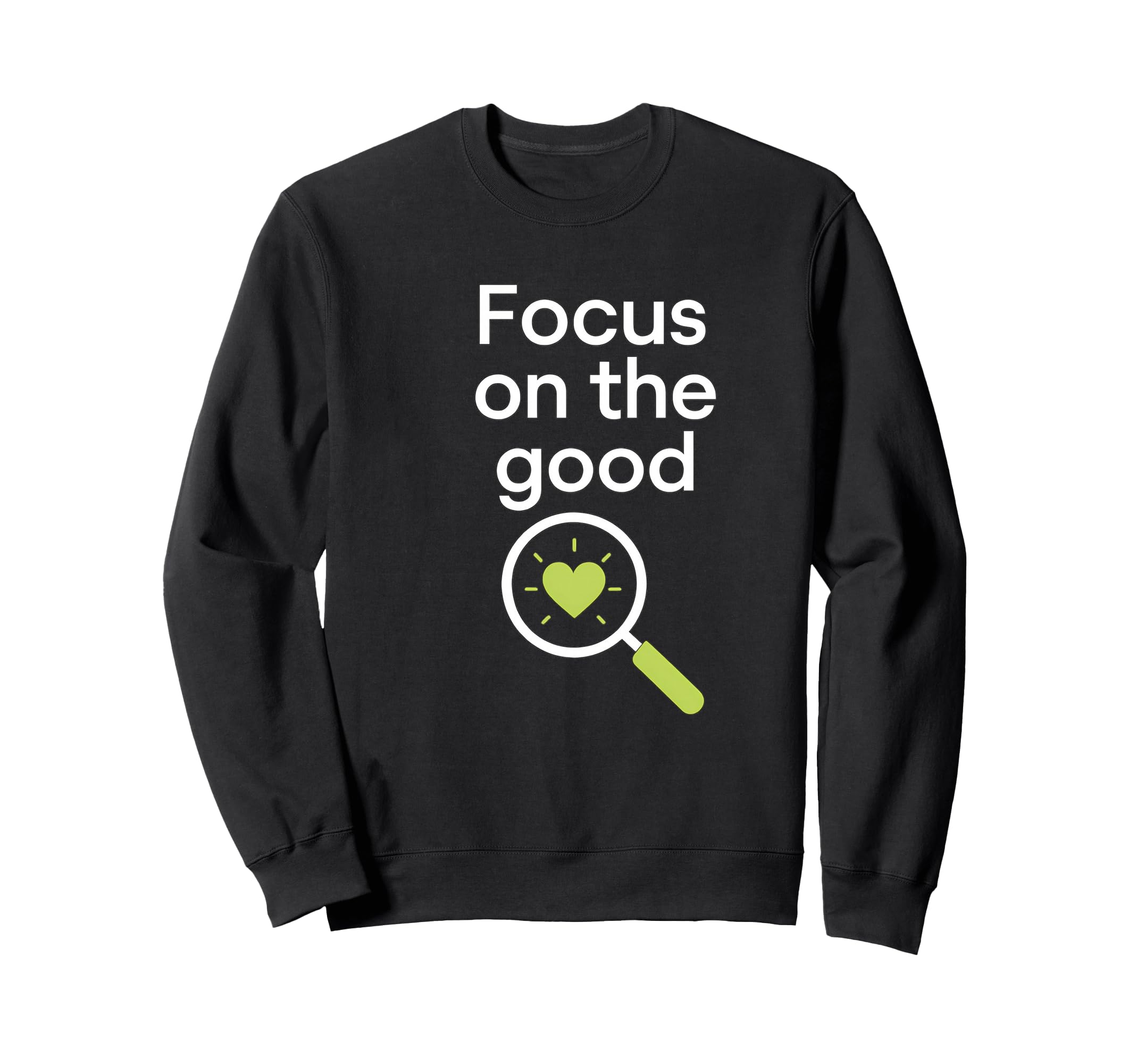 Focus Good Self Care Heart Sweatshirt - Novelty Apparel Men Women - T-Shirt, Sweatshirt, Hoodie