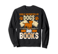 Dog And Book Lover Easily Sweatshirt - Fun Novelty Design for Adults - T-Shirt, Sweatshirt, Hoodie