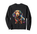 Lanhaar Dachshund Sweatshirt - Trendy Graphic Unisex - T-Shirt, Sweatshirt, Hoodie